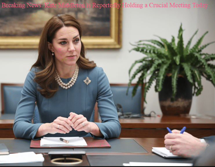 Breaking News: Kate Middleton is Reportedly Holding a Crucial Meeting Today